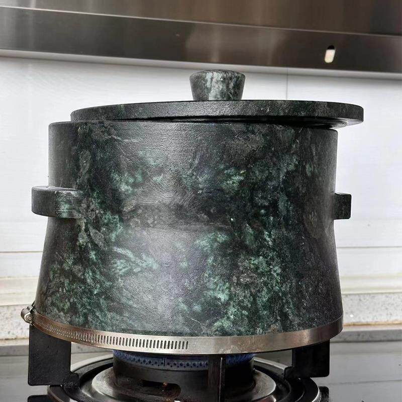 墨脱石锅天然老皂石大雪花软皂石纯手工天然制作养生锅炖汤锅石锅