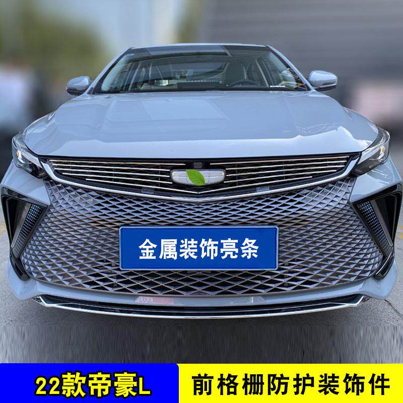 22款帝豪L中网改装饰条 前脸专用防护爆改配件大包围汽车用品亮条