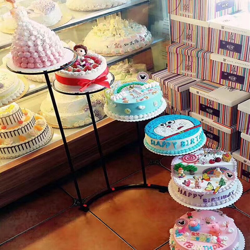 欧式半圆形铁艺六层蛋糕展示架子多层生日婚庆婚礼糕点甜品台