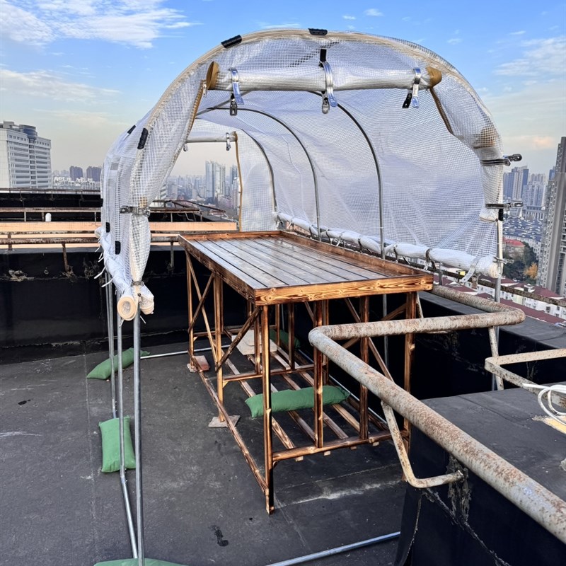 阳台实木平面碳化专用多肉花架子户外防腐木架庭院定制简约置物架