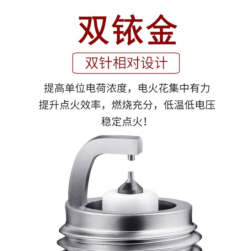 适配江淮瑞风S2 S3商务车S5 M3 M4和悦B15 RS嘉悦A5双铱金火花塞