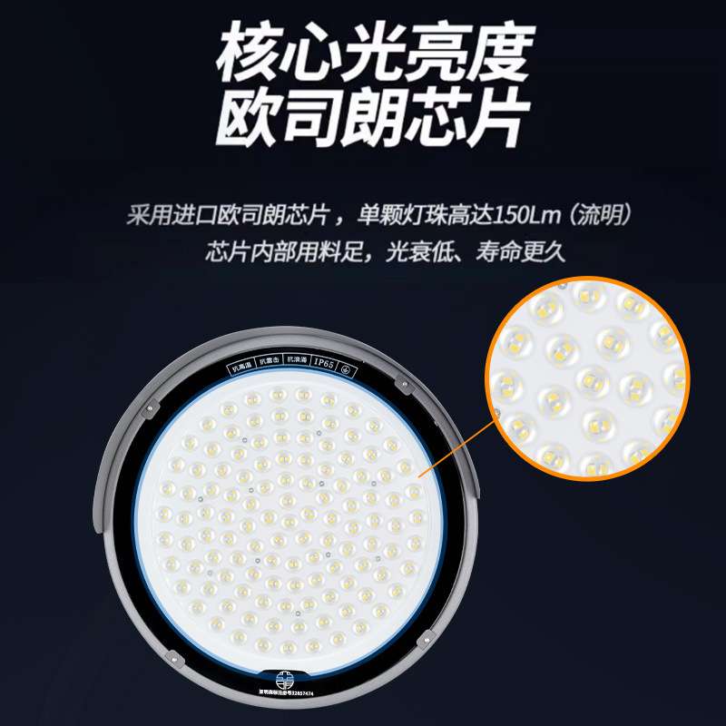 聚光塔吊灯LED建筑之星大功率工地施工照明灯户外防水探照灯射灯
