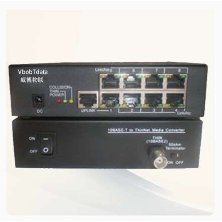 10BASE-2转10BASE-T bnc接口hub bnc集线器 media converter