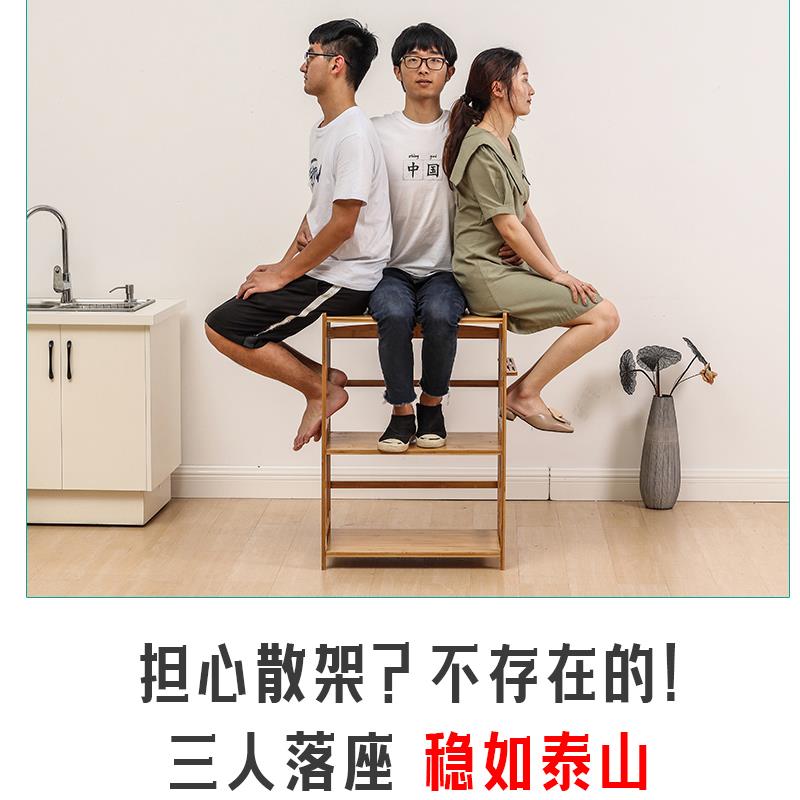 厨房置物架多层落地微波炉架3层4层实木收纳烤箱架储物调料架楠竹