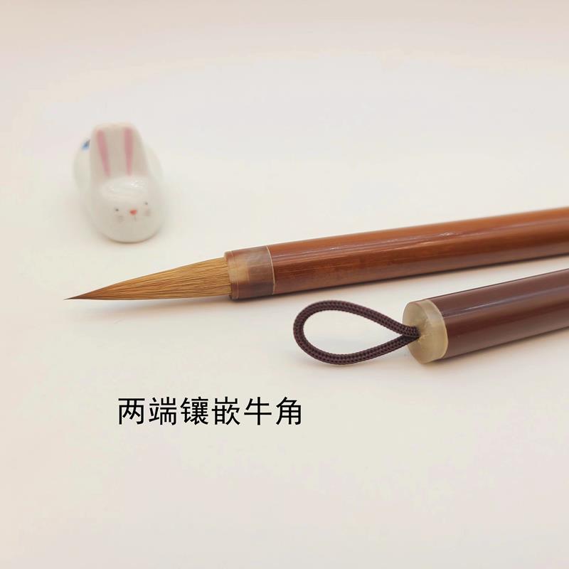 启东制笔开元中楷纯狼毫毛笔古法麻胎唐楷行书欧楷二王赵孟包邮