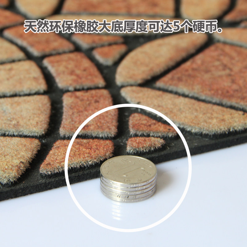 包邮 别墅橡胶进门玄关门厅户外防滑防水蹭土半圆门垫脚垫地垫子