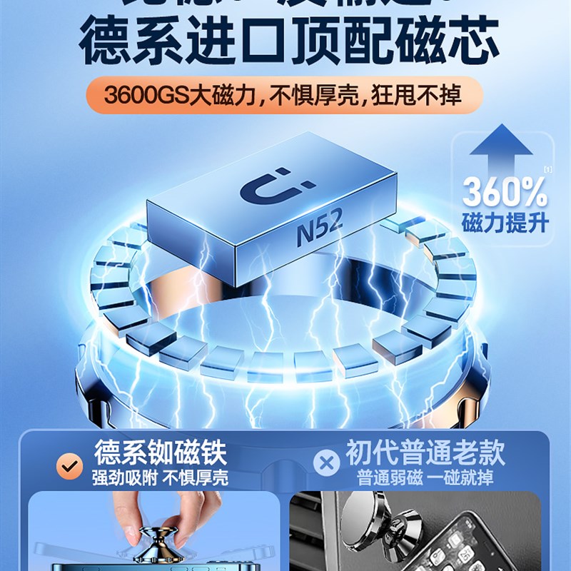 车载手机支架导航车用万能车内固定2022新款车上专用磁吸磁铁吸盘