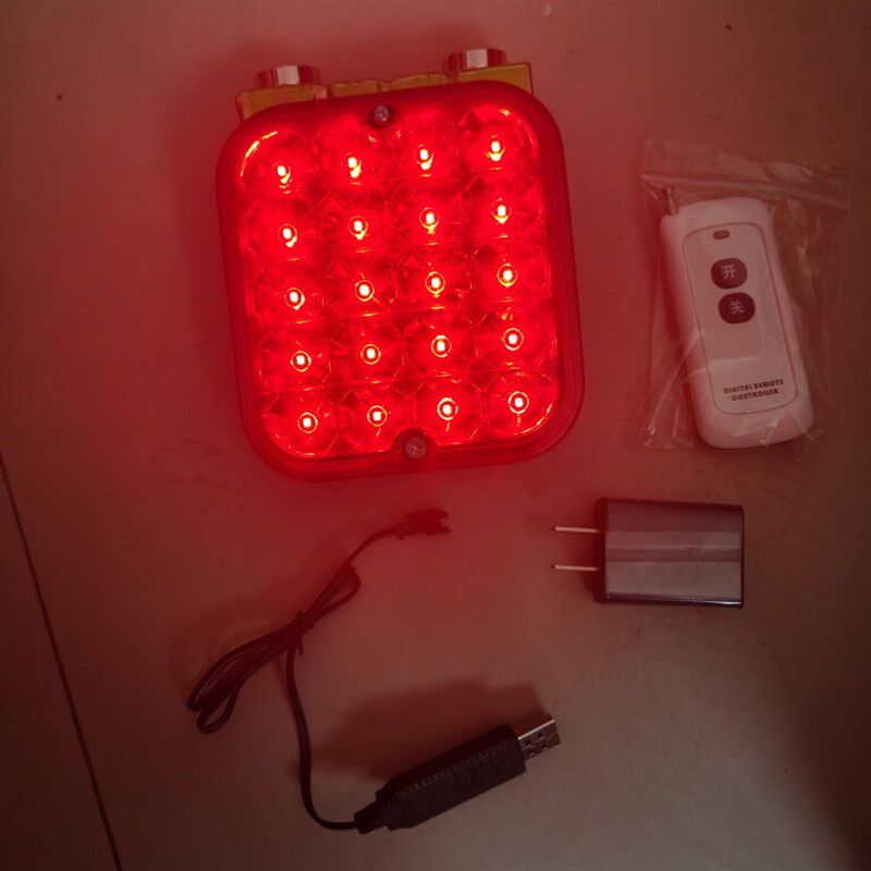 方形防雾灯电子led遥控开关强磁固定充电尾灯货车挂车箱货后尾灯