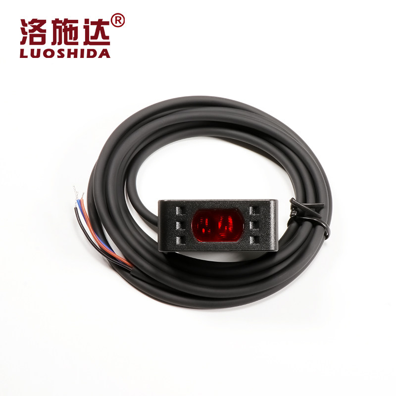 数显漫反射光电开关传感器可见条形光斑感应器输送带传送带检测器