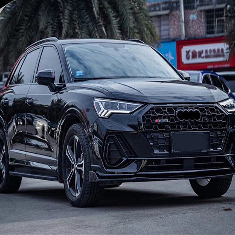 适用于13-25款奥迪Q3改装SQ3中网RSQ3蜂窝中网前脸格栅 sq3雾灯框