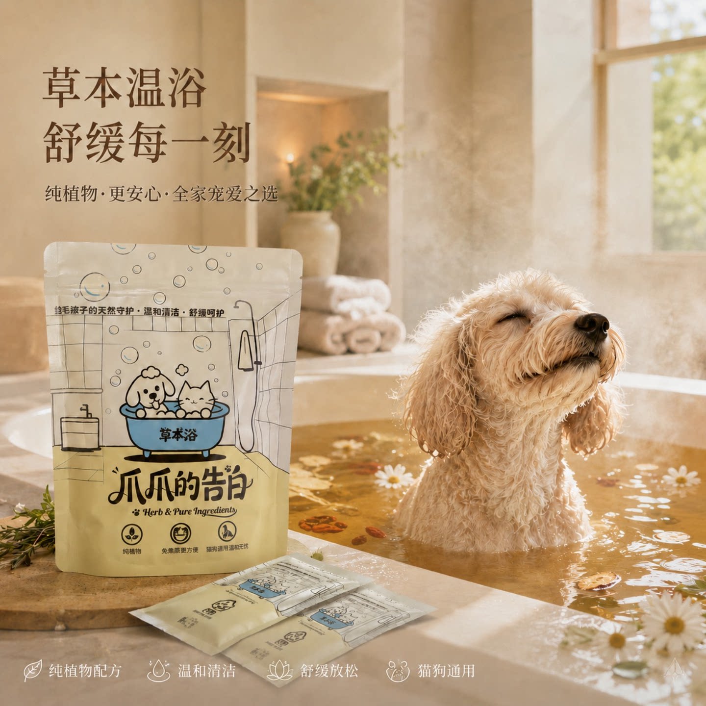 细菌真菌除跳蚤宠物脓皮症药浴