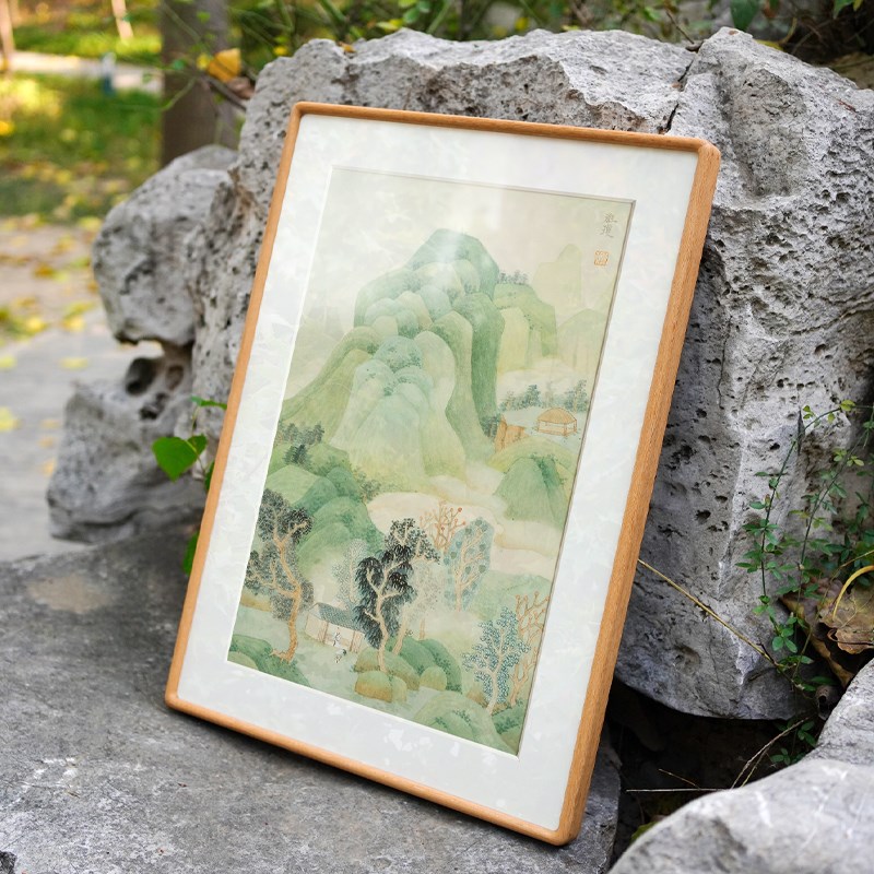 潘雅琼 原木风小清新温馨装饰画风景客厅卧室餐厅背景墙装饰挂画