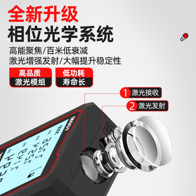精明猴激光测距仪手持红外线测量尺高精度电子尺量房仪百米测量仪