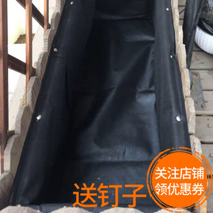 归田庐花箱内袋无纺布透气防腐木花箱花槽内胆定做大号耐用防漏土