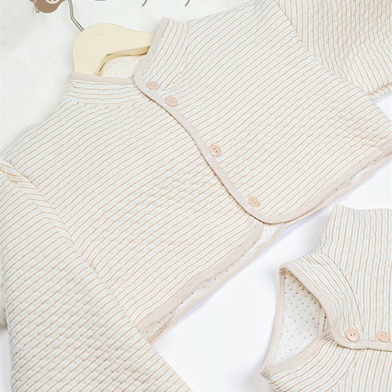 瑶之淘淘【睡眠护肩】居家服保暖有机彩棉睡衣空调房月子服-加厚