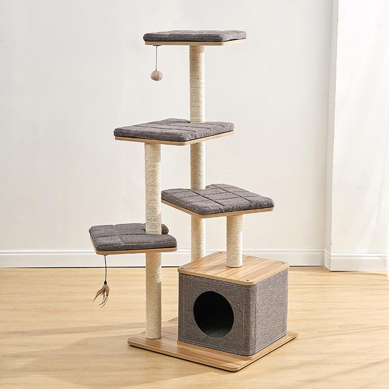 娇娇猫大型猫爬架木质四季通用猫树猫架子猫窝一体猫咪用品猫玩具