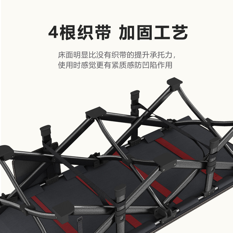 折叠床办公室午休床午睡床单人简易床沙滩床行军床躺椅加固陪护床