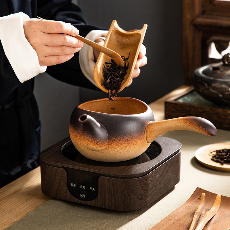 家用粗陶烧水壶电陶炉陶瓷过滤煮茶器黑茶普洱茶小青柑专用煮茶
