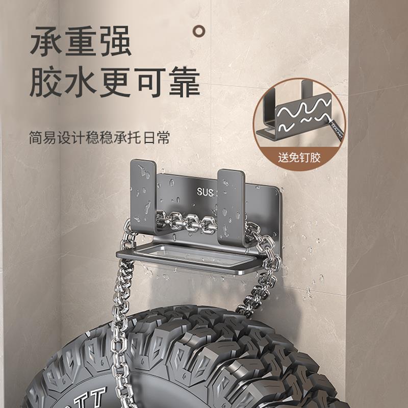 锅盖架子壁挂式厨房置物架不锈钢菜板放置架大号砧板支架收纳专用图片
