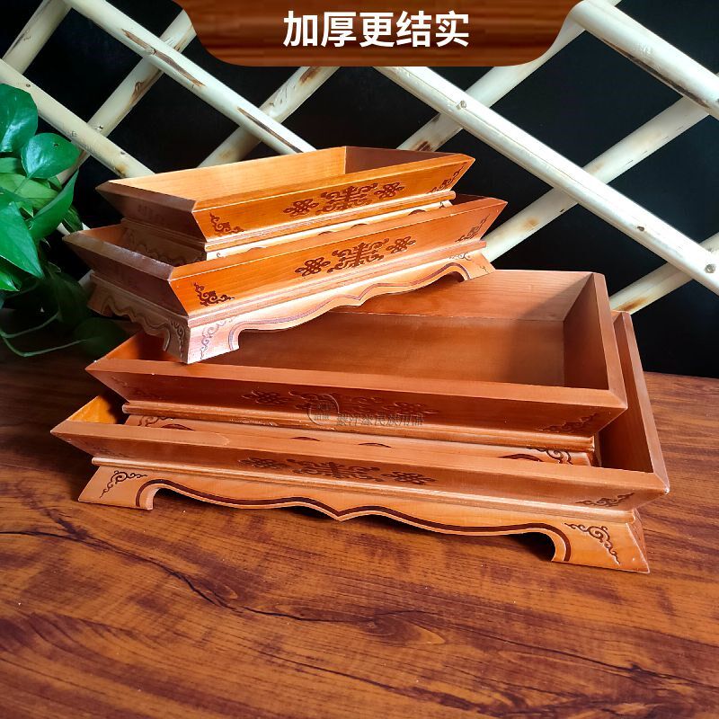 实木加厚烤羊盘手把肉盘蒙餐饭店烤全羊盘蒙古特色托盘餐具包邮