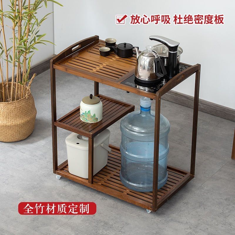 移动茶桌小型家用阳台茶具全套装小茶台烧水壶一体式茶桌简夫茶几