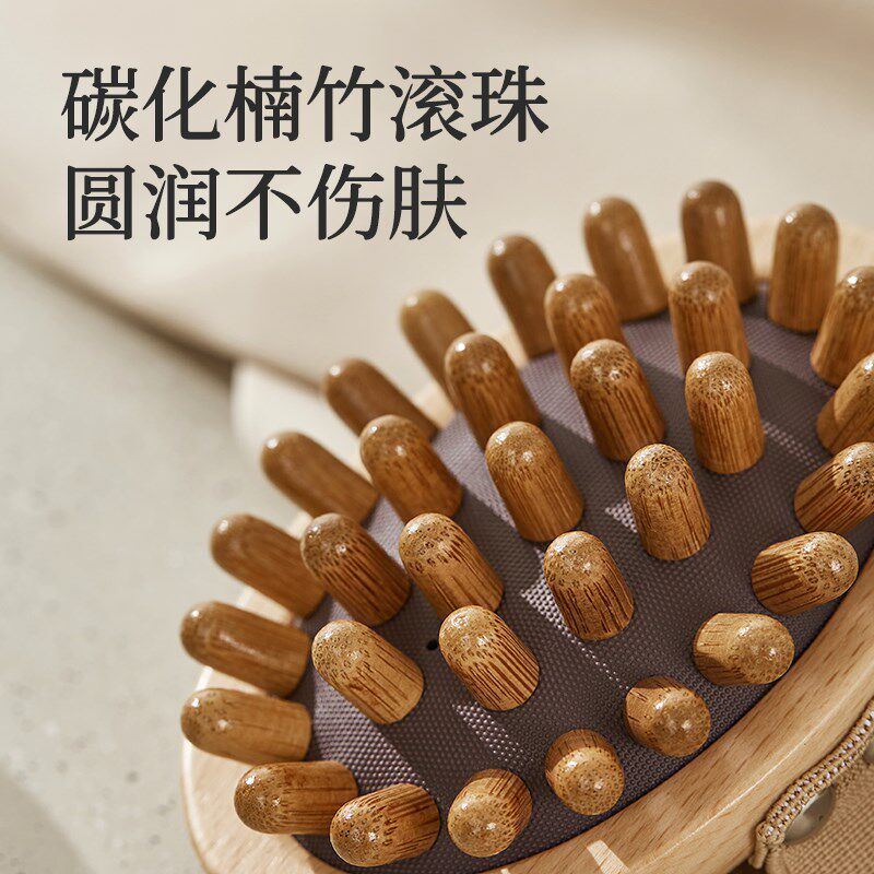 初心经络刷全身通用按摩刷肚子疏通神器腿部筋刮肝经工具气垫刷子