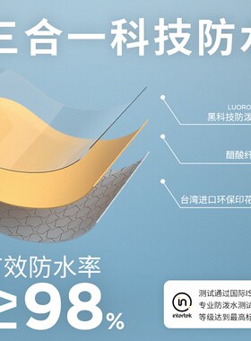 雨衣 女时尚蓝色中长款大码可爱全身防暴雨便携式户外雨衣衷情雨