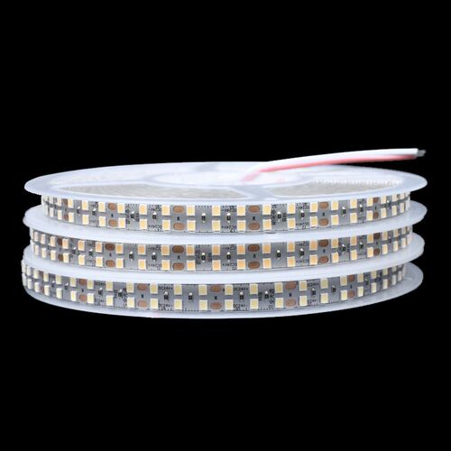 双排LED灯带24V低压自粘贴片柔性240灯珠线性灯条家用全光谱照明