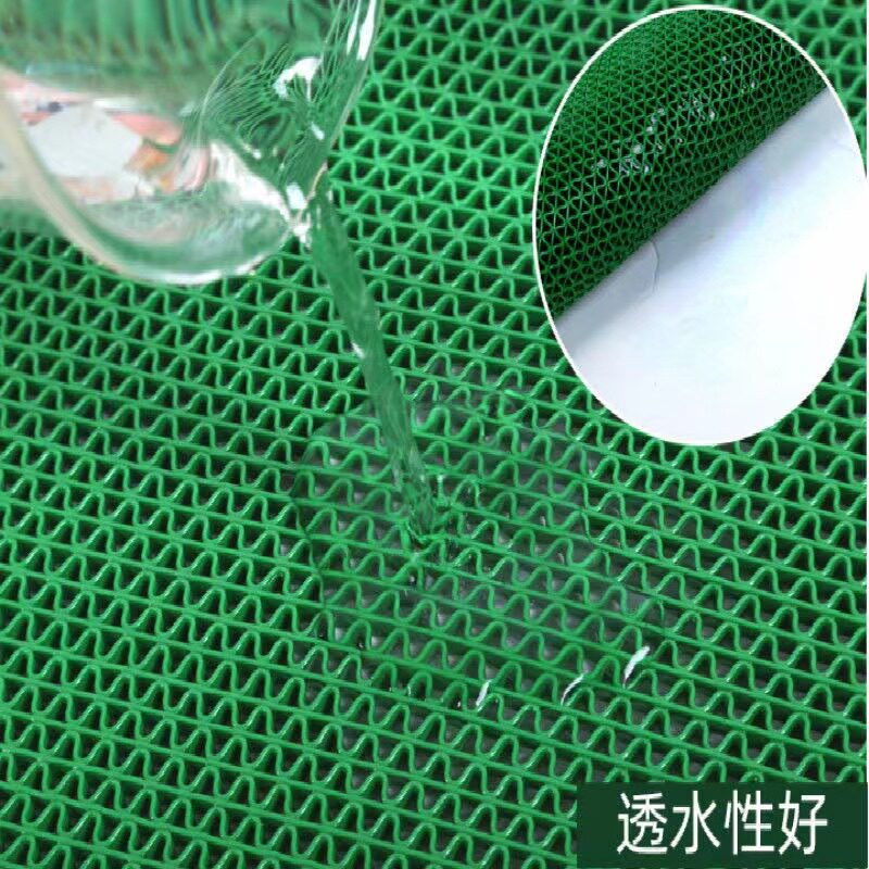 防滑垫浴室加厚PVC塑料进门地毯防水卫生间泳池网格防滑镂空地垫