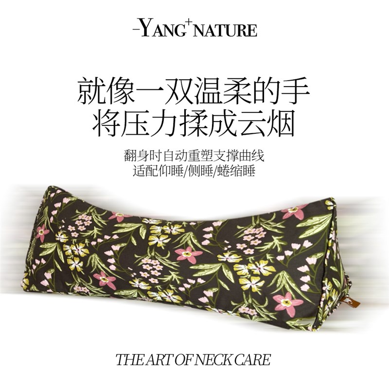 氧家三角枕颈椎枕头护颈椎助睡眠睡觉专用荞麦壳反弓决明子长枕头
