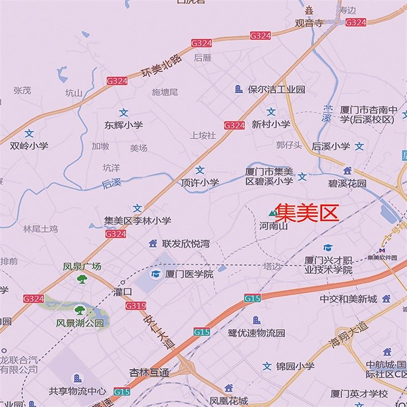 2021新款厦门市地图贴图办公室挂图高清防水墙壁贴超大装饰画定制