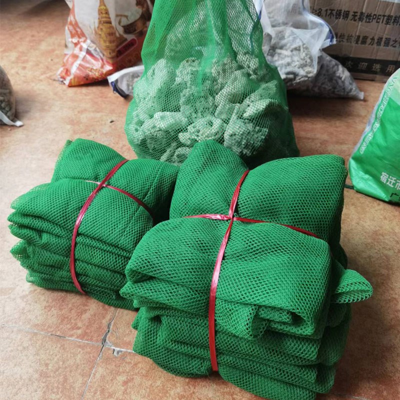 过滤滤材网袋鱼池装珊瑚沙火山石绿色网兜锦鲤鱼池特大过滤网袋图片