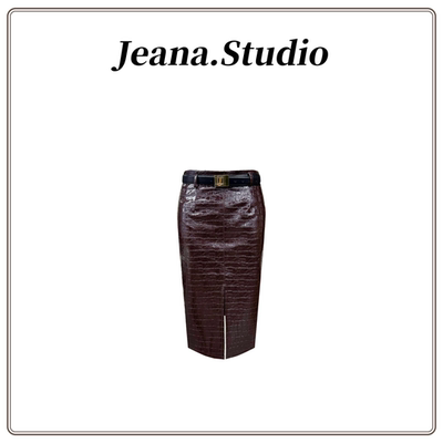 【Jeana.Studio】原创设计轻奢鳄鱼纹半身裙F88020