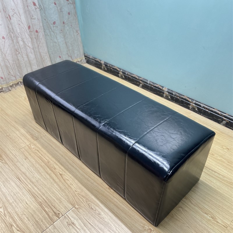 网红软包换鞋长凳服装店休息区长条沙发凳衣帽间床尾长方形皮凳子