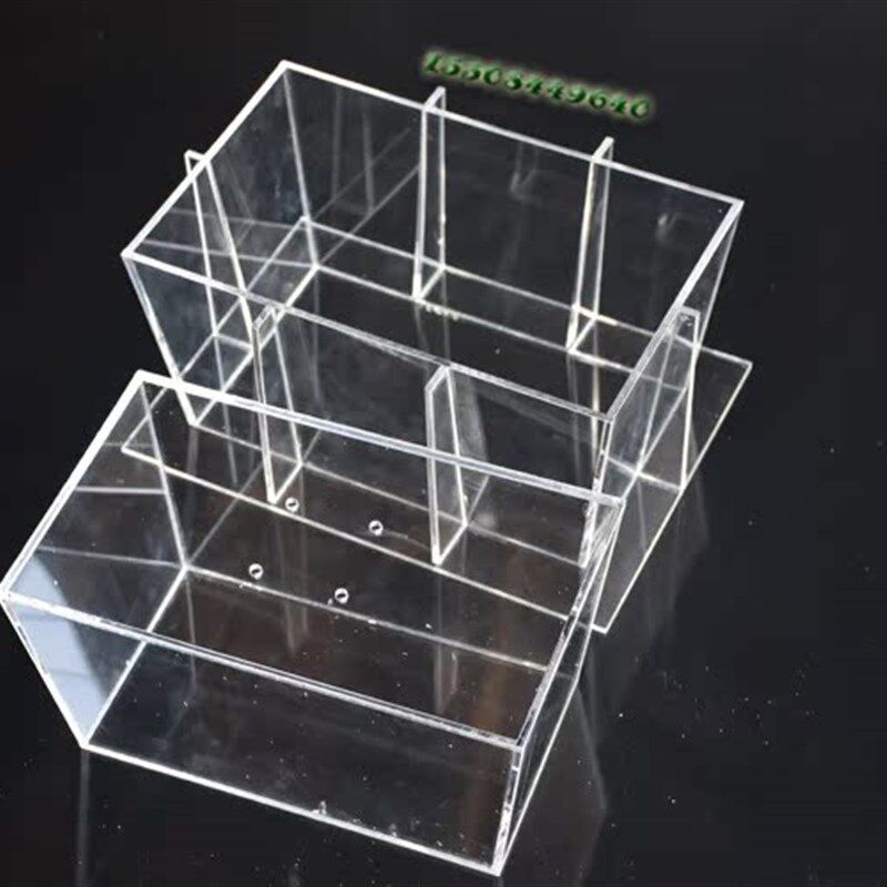 亚克力有机玻璃板定制透明黑色盒子箱子包装模具模型模子实验器具