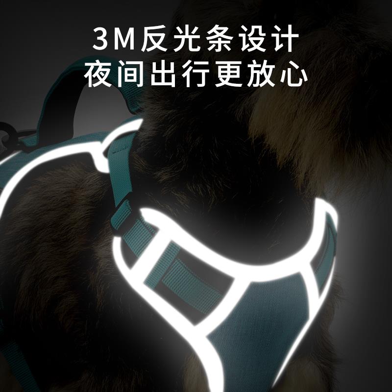 狗狗牵引绳背心式遛狗绳子宠物胸抱婴袋泰迪金毛小大型犬狗链子用