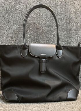 女包2024大包新品女包防水尼龙撞色男女通用手提腋下大容量购物袋