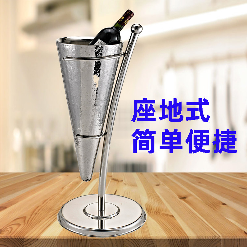 商用冰桶酒吧保温箱欧式家用不锈钢冰块桶大小号香槟桶冰镇冰粒桶图片