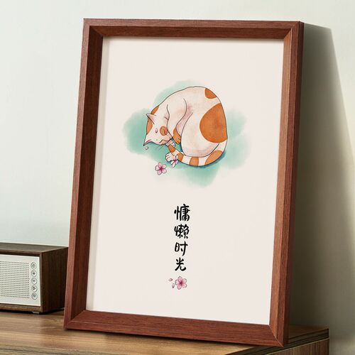 木质相框挂墙画框空框装裱4k8素描16寸20海报a34照片拼图框架定制
