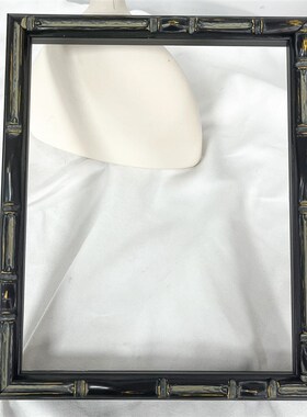 金泰凡国风黑色竹节火热款式复古做旧实木画框相框油画框可定制