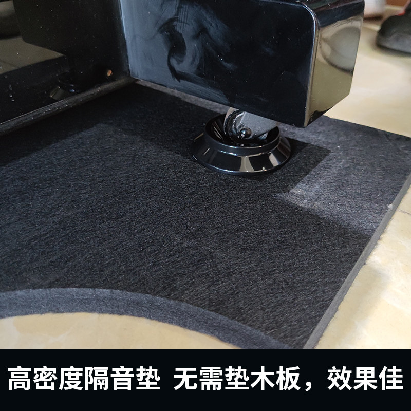 可拆卸钢琴隔音垫 高密度消音棉墙体立式 降噪减震地垫 灰色送脚