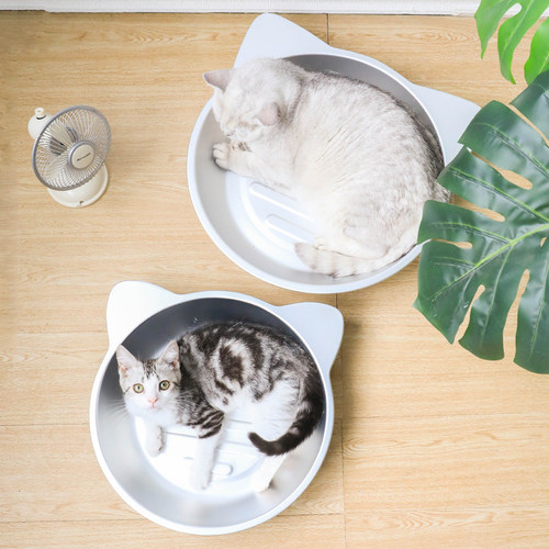 持续冷感猫窝降温宠物冰锅夏季猫咪冰垫狗窝夏天宠物铝盆凉窝猫锅