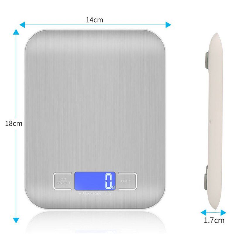 USB 充电款厨房秤 0 家用烘培 不锈钢食物 电子秤 迷你小型秤