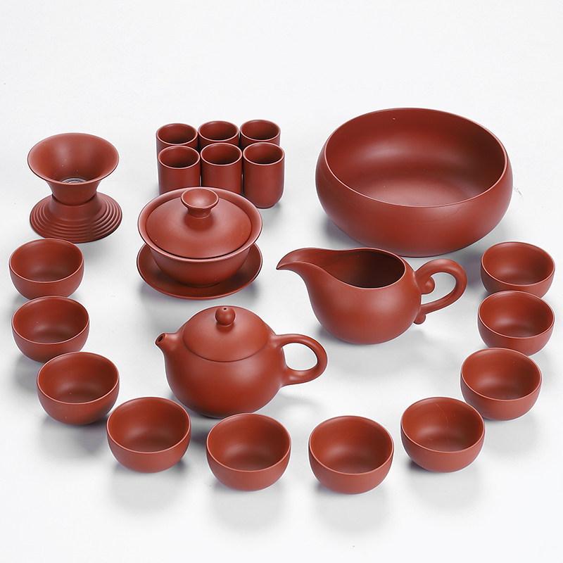 凌胜原矿宜兴紫砂 家用小套功夫茶具套组泡茶器 整套盖碗茶杯茶壶