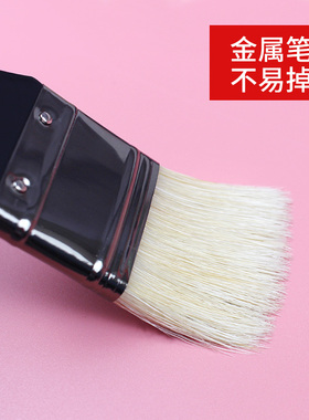 多索多西 猪鬃长杆黑色油画刷板刷笔刷水粉刷笔刷 单支大中小号排