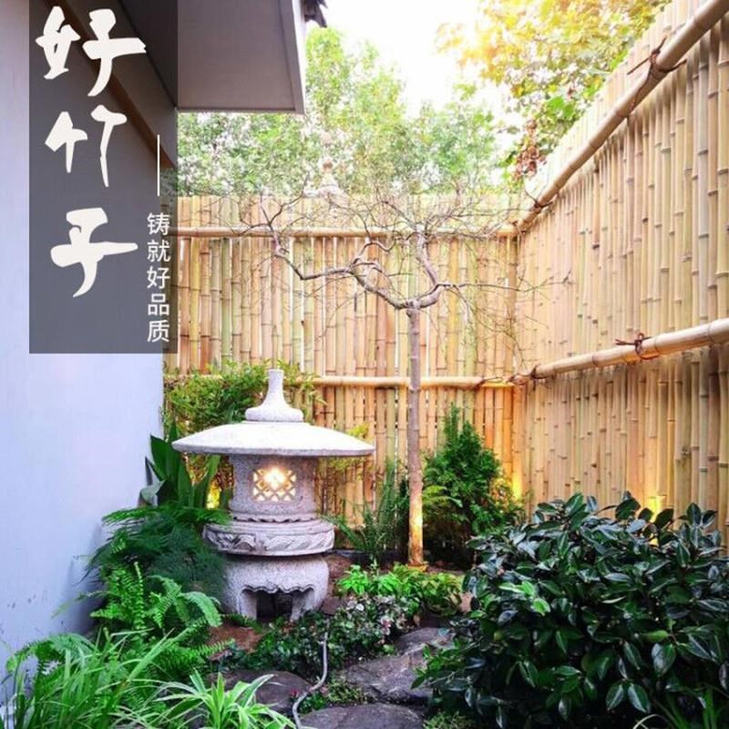防腐竹子竹篱笆栅栏围墙护栏草坪花坛围栏户外庭院装饰室外篱笆竹