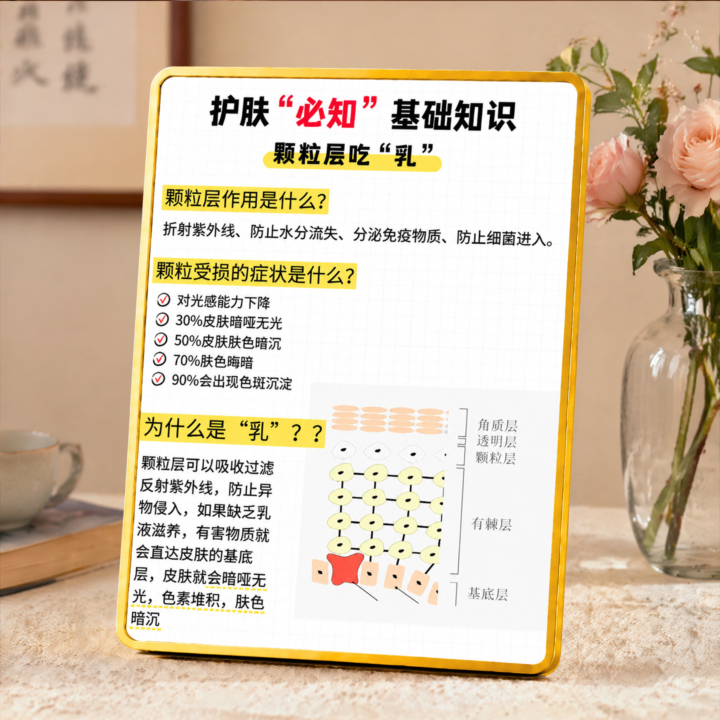 美容院护肤必知基础知识展示装饰摆件门店收银台软装摆台图片
