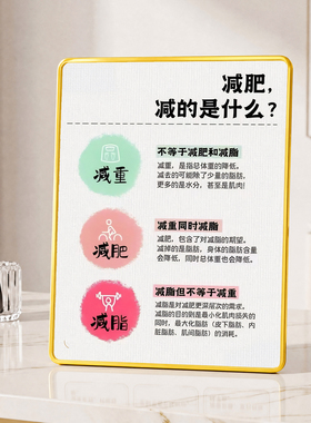 减重减脂科普店用引流摆件