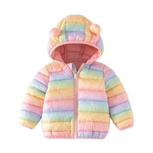 反季宝宝冬装外套0儿童轻薄羽绒棉服女婴幼儿棉袄男宝耳朵棉衣1岁