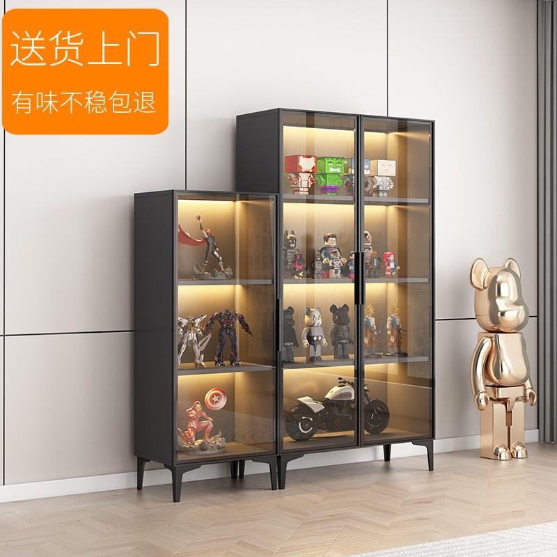 家用手办展示玻璃柜五层轻奢风模型玩具收纳陈列柜